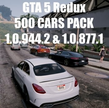 GTA 5 Redux 500 CARS PACK 1.0.944.2 & 1.0.877.1 (2017) PC
